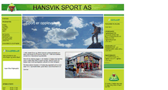 Desktop Screenshot of hansviksport.no