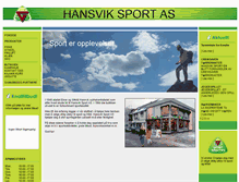 Tablet Screenshot of hansviksport.no